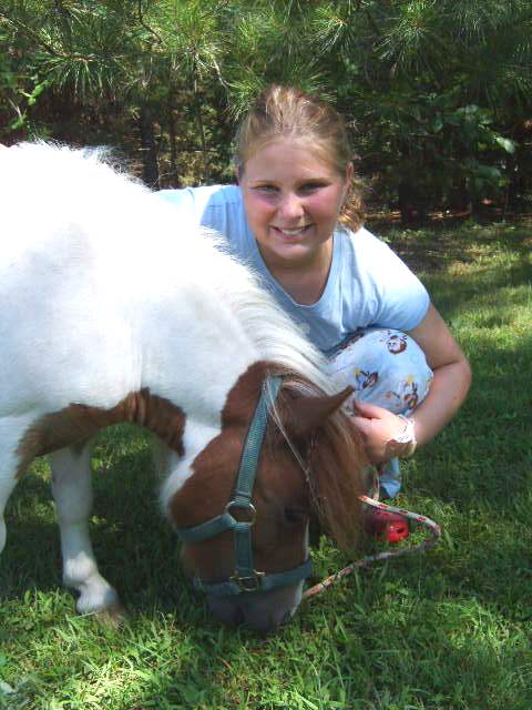 mini horse at summer camp